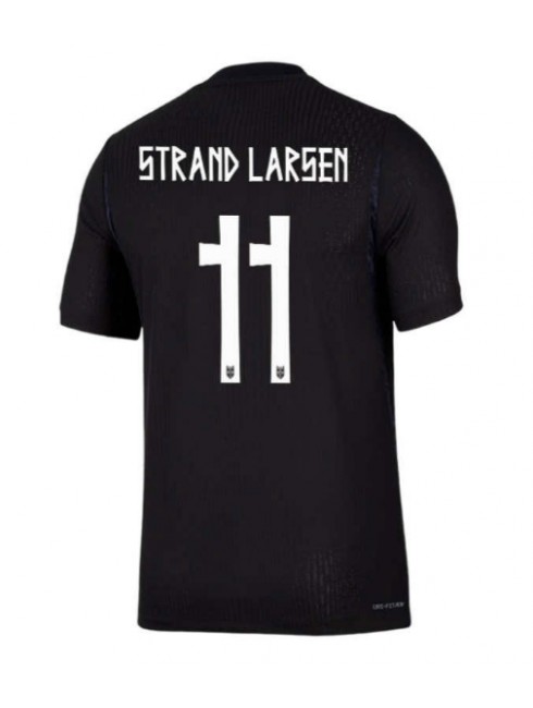 Muži Futbalové oblečenie Nórsko Jorgen Strand Larsen #11 MS 2026 Krátky Rukáv - Preč Muži Futbalové oblečenie Nórsko Jorgen Strand Larsen #11 MS 2026 Krátky Rukáv - Preč